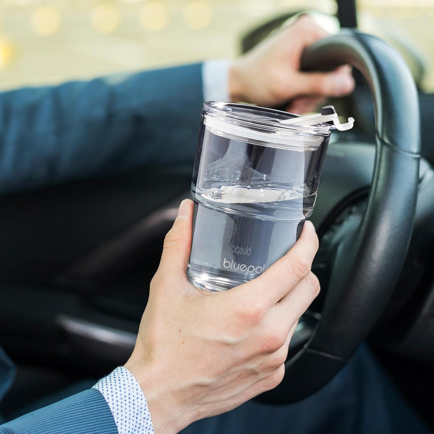 13oz/400ml Glass Water Tumbler with Straw and Lid Sealed Carry On Thick Wall Iced Coffee Cup Glass Cup for Water, Iced Tea Fruit Juice Etc🥤(4Pack)