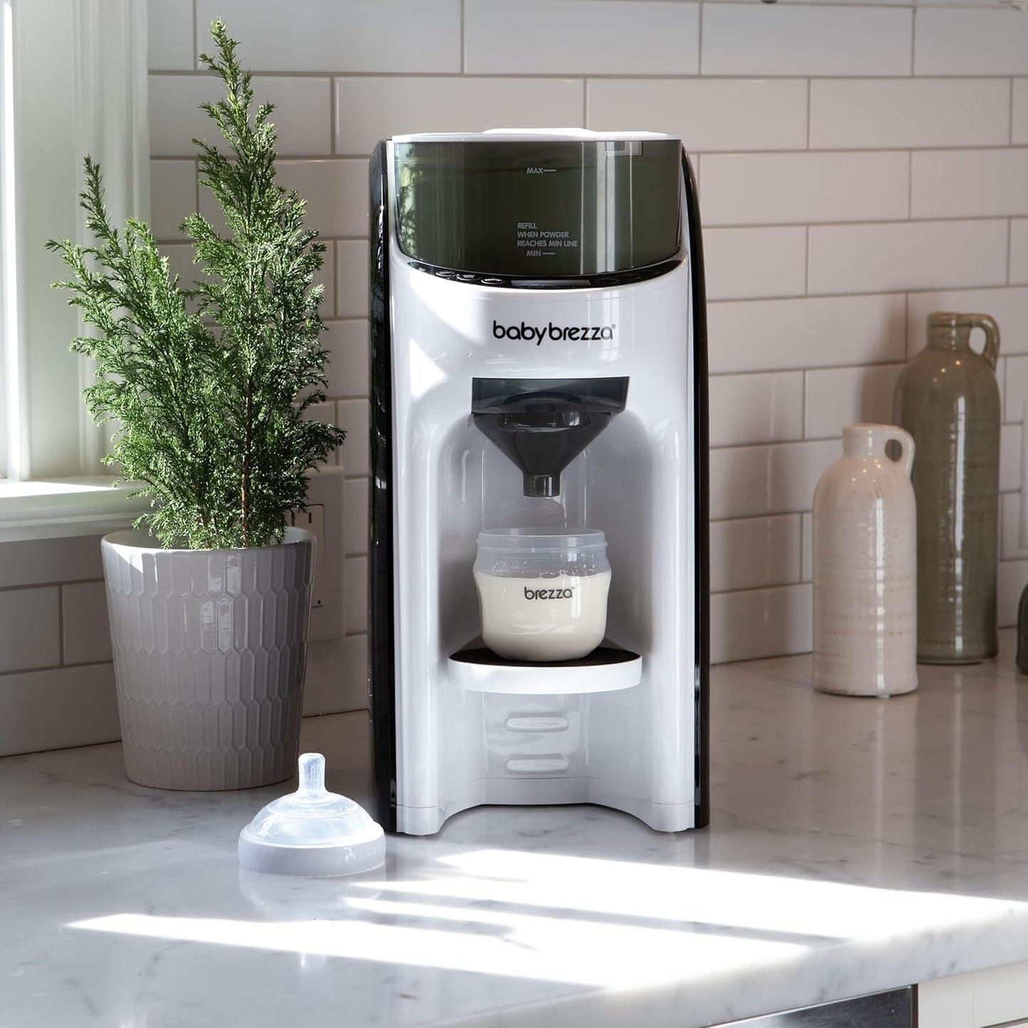 Baby Formula Dispenser Machine – New & Improved, Automatically Mixes Warm Formula Bottles Instantly with Automatic Powder Blending 🍼⚡