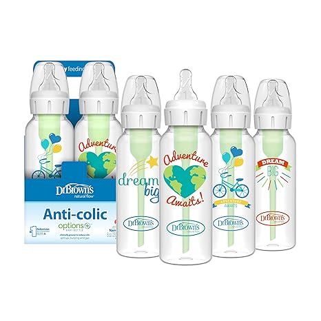 Natural Flow Anti-Colic Options+ Narrow Baby Bottle
