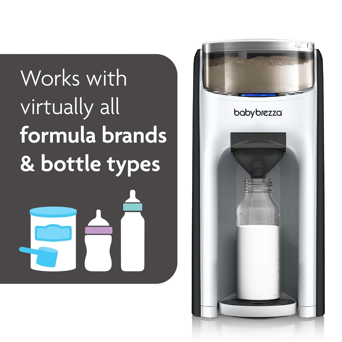 Baby Formula Dispenser Machine – New & Improved, Automatically Mixes Warm Formula Bottles Instantly with Automatic Powder Blending 🍼⚡