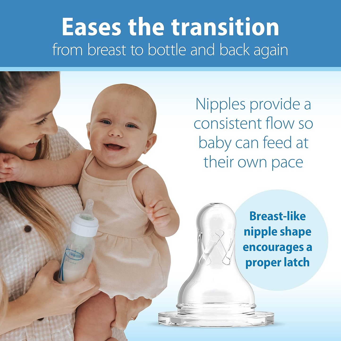 Natural Flow Anti-Colic Options+ Narrow Baby Bottle